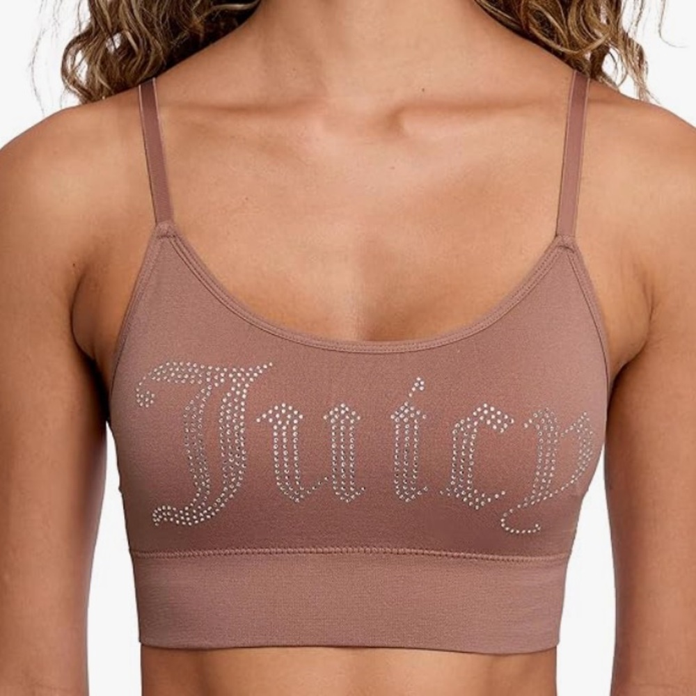 Juicy Couture Women's Seamless Comfort Lounge Wirefree Bralette Large